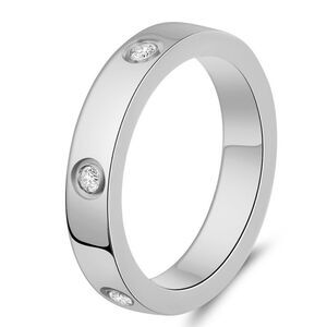 Beautiful Titanium CZ ring. 